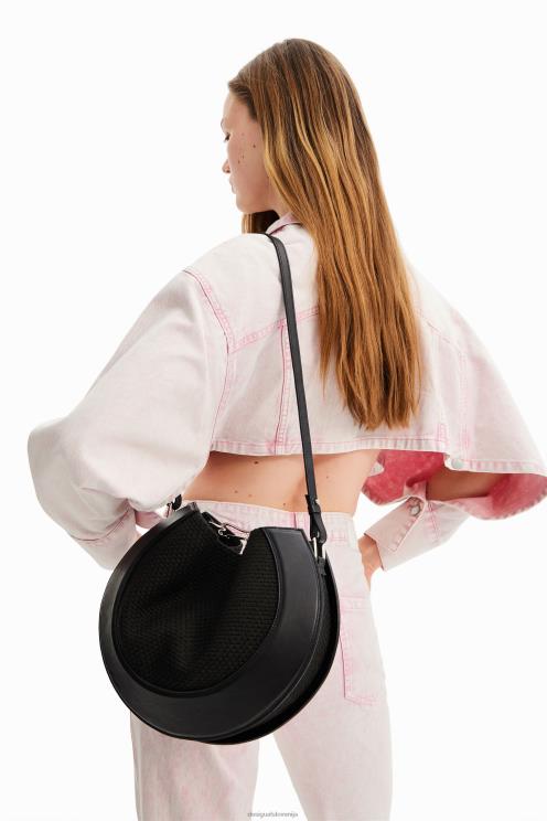 pripomoček NFXLT772 ženske Desigual okrogla usnjena torba maitrepierre